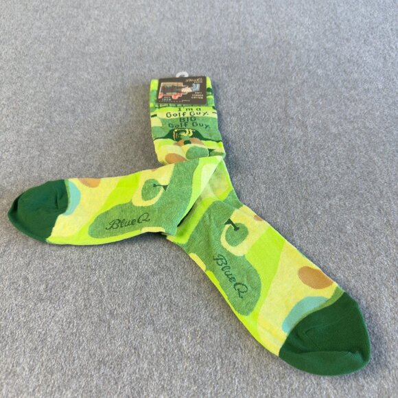 Blue Q “I’m a Golf Guy. BIG Golf Guy” Crew Socks Men’s 7–12 Funny Gift NWT - Picture 4 of 6